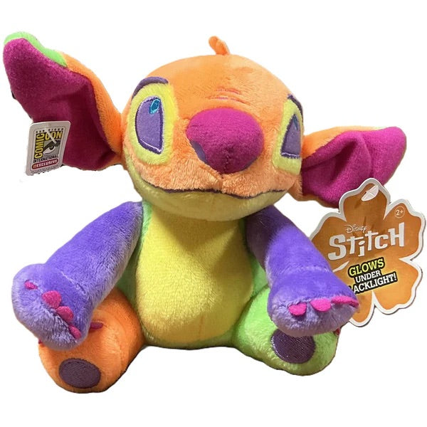 UCC Exclusive Disney 6″ Black Light Plush Stitch - Multicolor