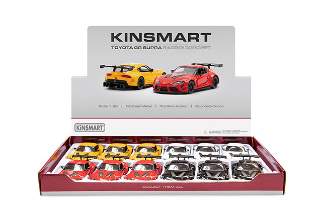 Kinsmart Toyota GR Supra Racing - 12 count