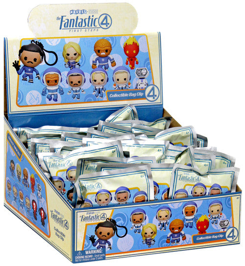 The Fantastic Four: First Steps 3D Foam Bag Clip Display Case of 24