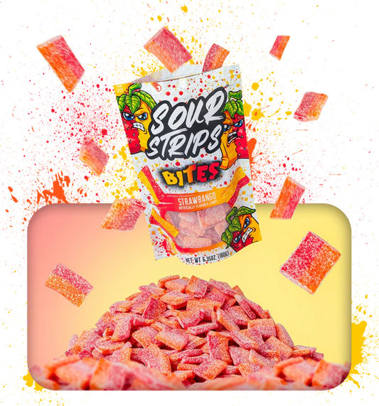 Sour Strips Bites - Strawbango - 6.35oz