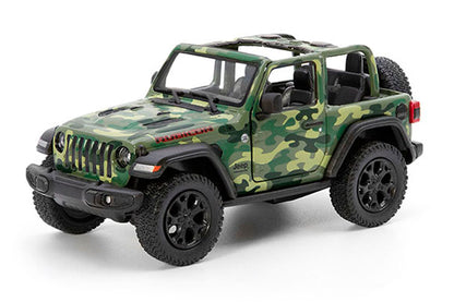 Kinsmart Jeep Wrangler Camo (open top) - 12 count