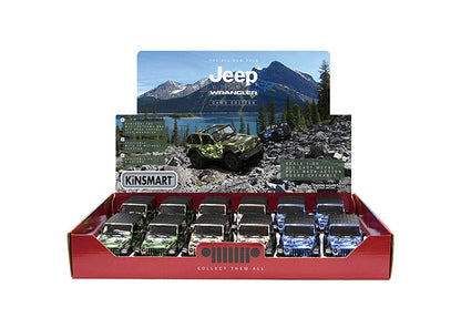 Kinsmart Jeep Wrangler Camo (hard top) - 12 count