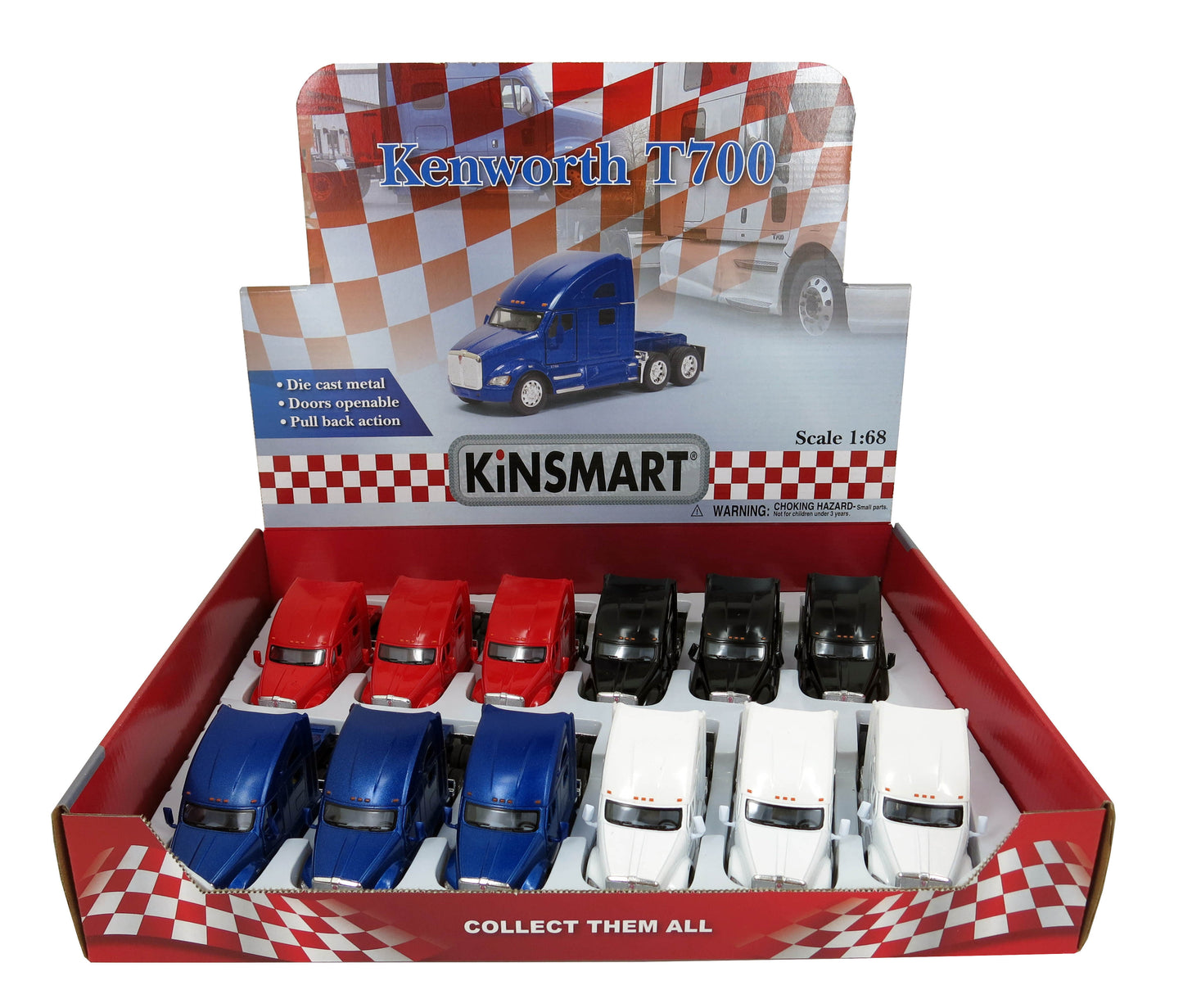 Kinsmart Kenworth T700 - 12 count