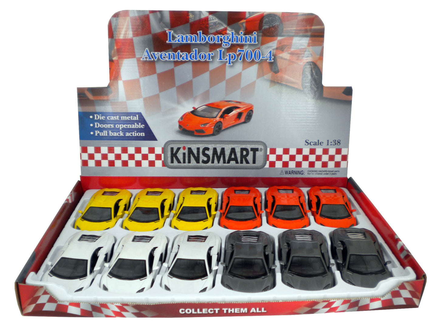 Kinsmart Lamborghini Aventador - 12 count